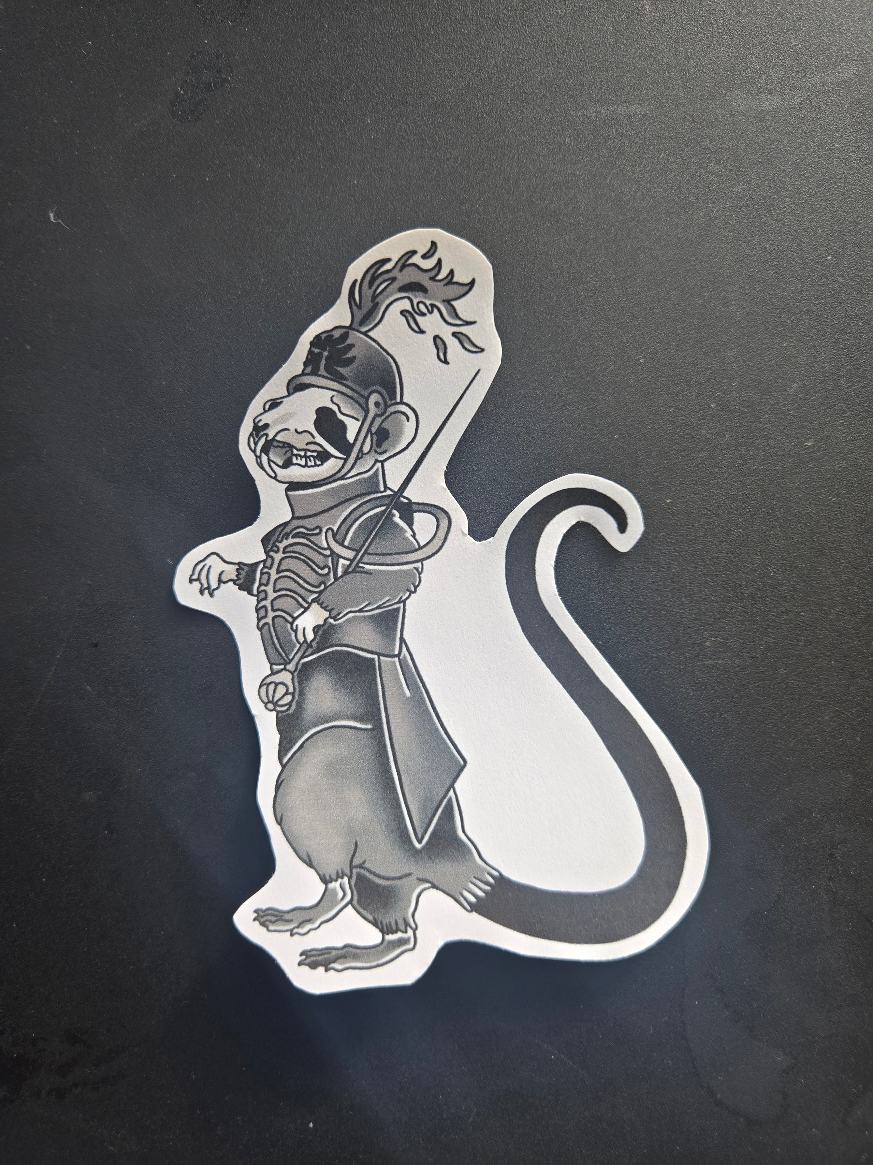 Black Parade rat sticker